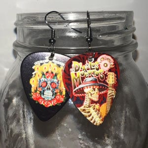Handmade Guitar Pick Earrings – Unique Music Lover Gift – Lightweight & Fun Statement Jewelry