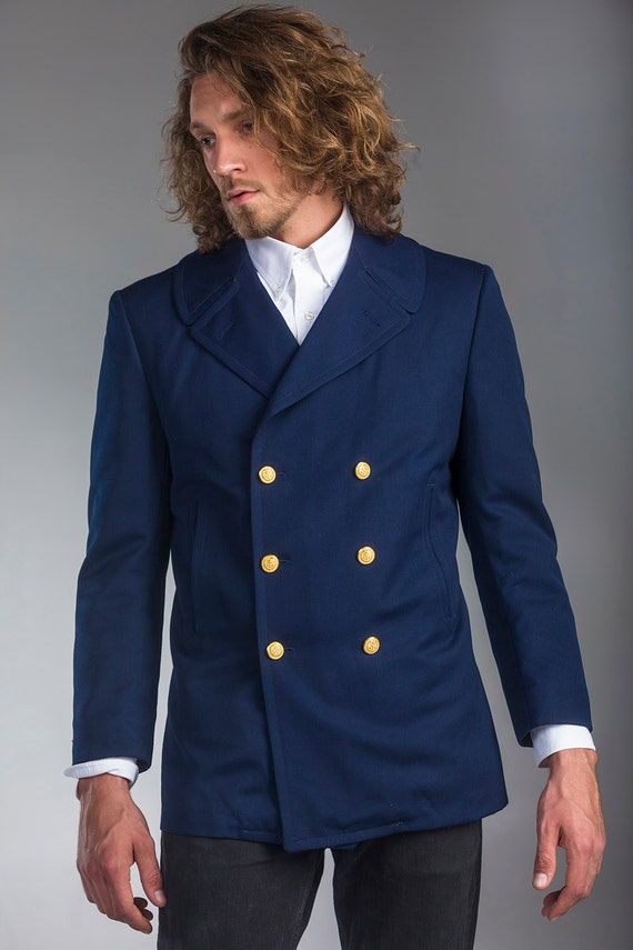 Coast guard reefer coat sale