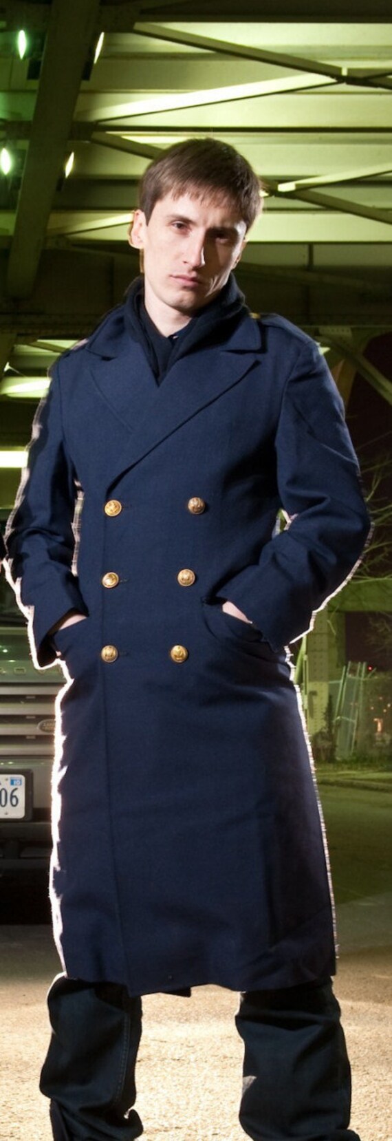 1960's New Vintage Military Style French Airforce Gabardine Overcoat - Etsy