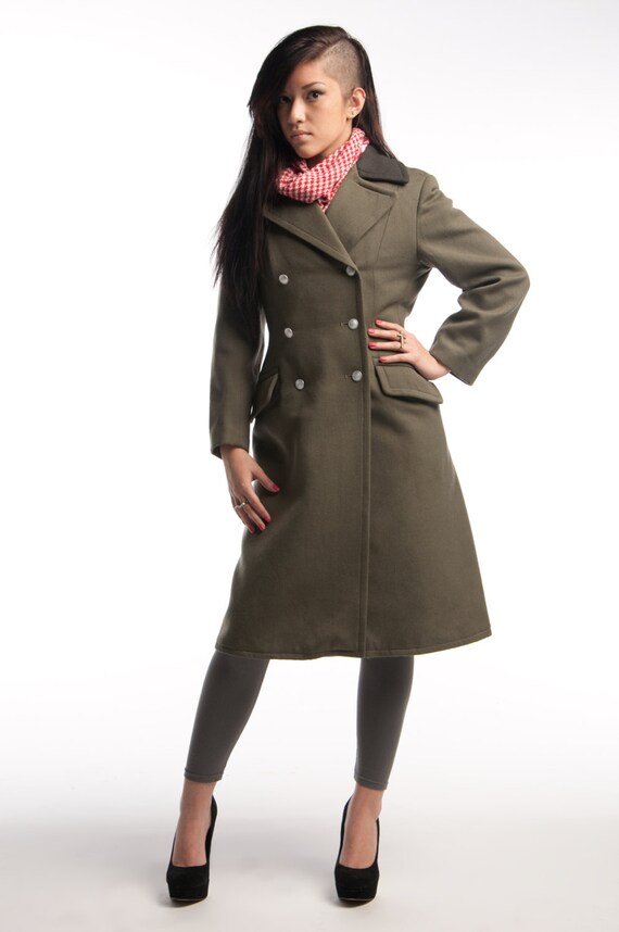 1970 S Never Worn German Military Style Vintage Womens Uk 1970 S Never Worn German Military Style, Military Winter Coats Womens Uk