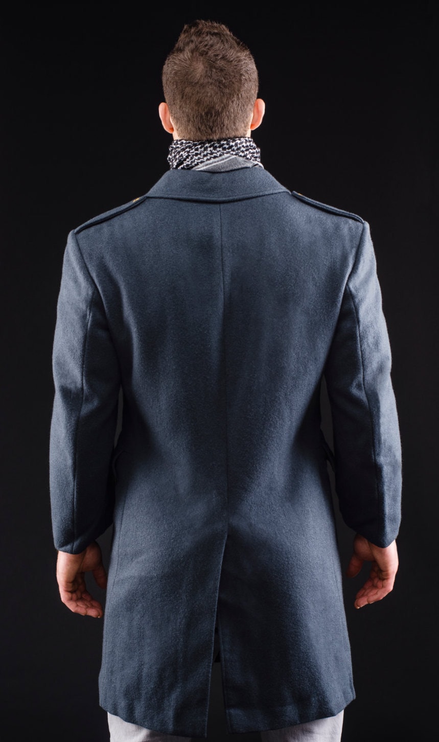 1960's AUTHENTIC Military Style Vintage Swedish Army Air Force Wool