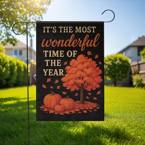 Season of the Witch Garden Flag , Spooky Fall Outdoor Yard Banner, Witchy Halloween Decor, Season Witch Flag, Halloween Flag