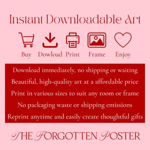 Lost in a Book – Printable Poster in Shades of Blue for Book Lovers ...