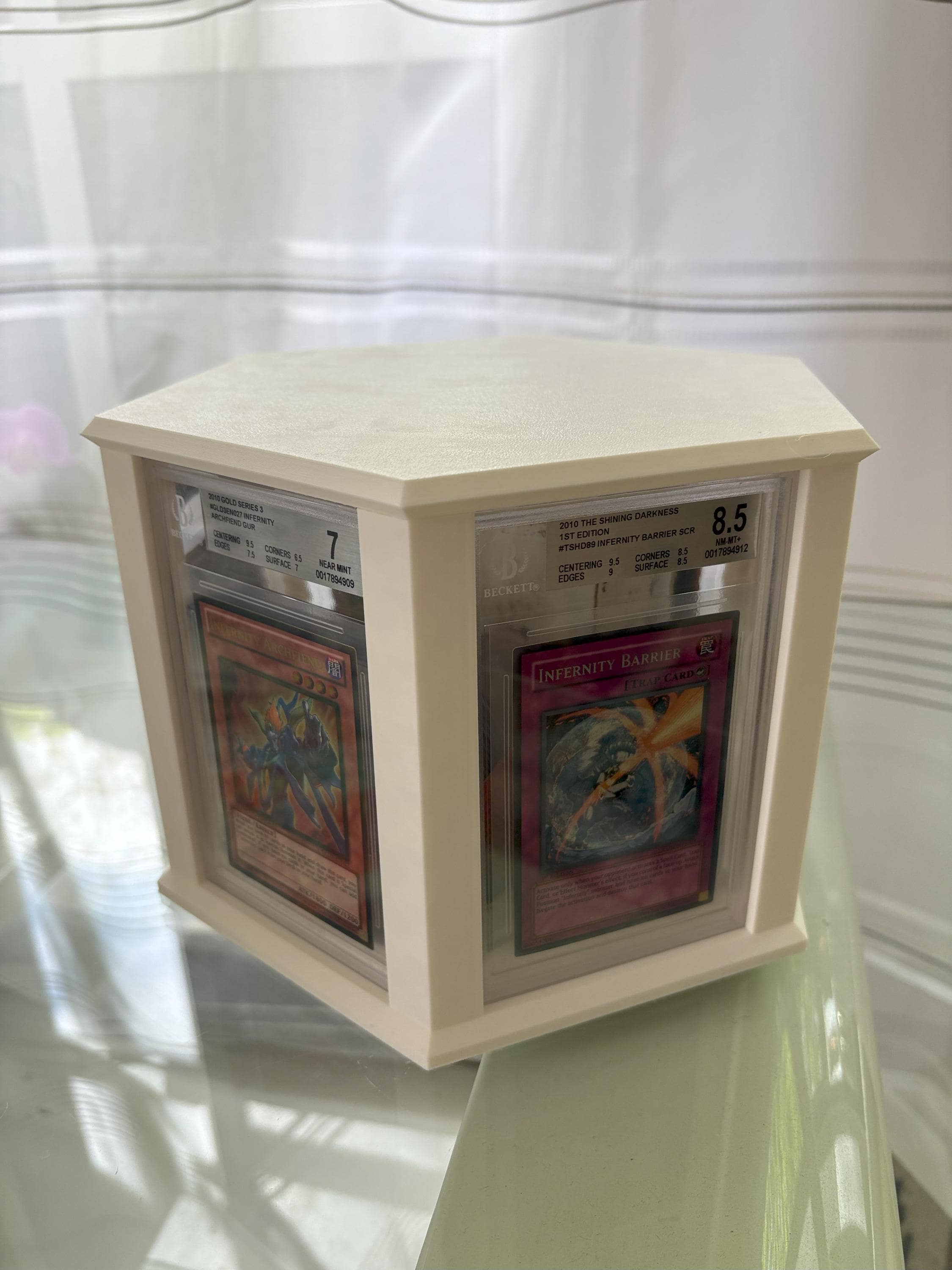 Yu-Gi-Oh Exodia Holzrahmen,für Karten im Magnetholder Gold