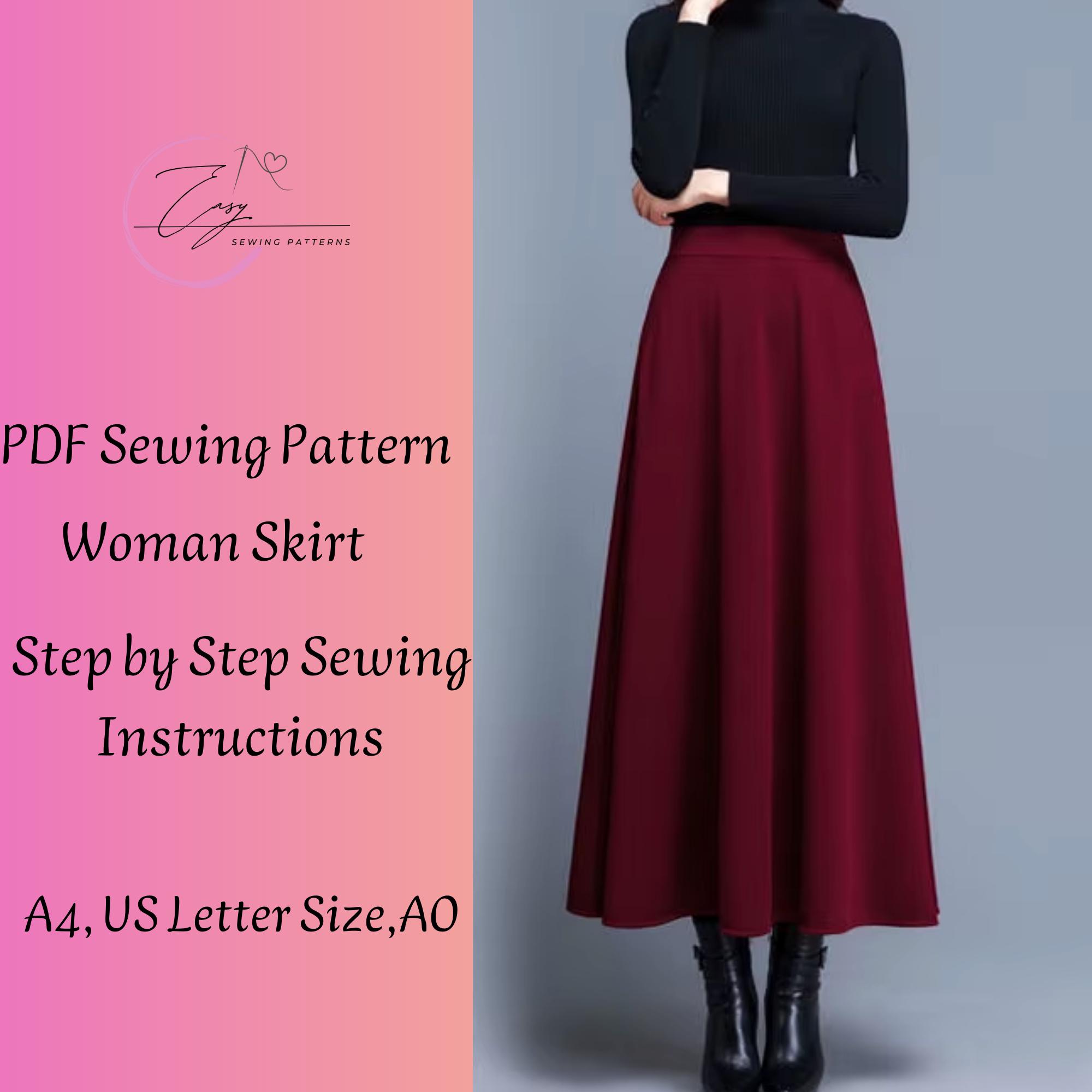 Jupe longue satiné - Bordeaux - LORA - Prix doux Vêtements Femme/Jupes - Lora