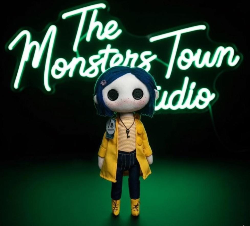 Peluche Ufficiale Di Coraline: Squid Companion 12 Pollici - Morbida Bambola Da Collezione