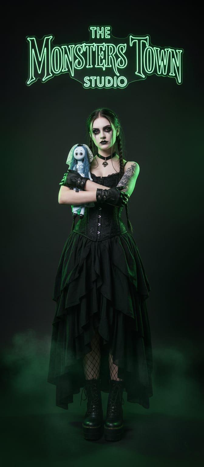 映画『コープスブライド』のエミリーぬいぐるみ（バートンファンへの