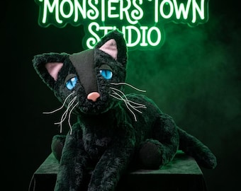Coraline's Black Cat Plushie for Fans