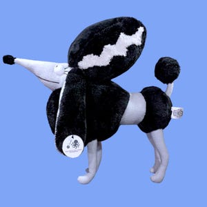 Muñeca de peluche Perséfone Perro hecho a mano: Perro Frankenweenie, Regalo para un fan de Burton