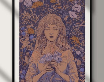 Harmonie / Künstlerischer Druck Giclée / A5, A4, A3, A2 / Wandkunst / Fine Art Print / Originalillustration