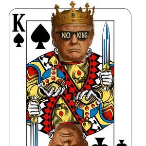 No Kings Protest - Panneau de protestation numérique No Kings Card - Téléchargement instantané d'affiches politiques pour les militants et les rassemblements