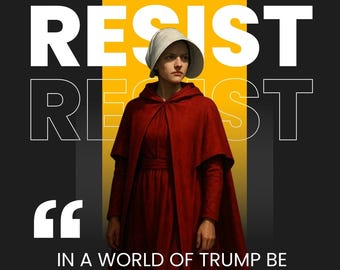 Poster del progetto Resist 2025: audace arte di protesta (stampabile)