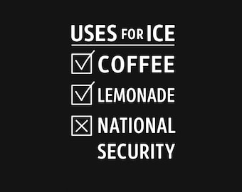 Uses for ICE –  Anti-ICE Digital Protest Sign | Instant Download  | Abolish Ice