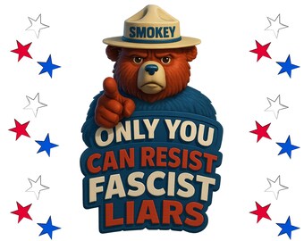 Manifesto di protesta "Resistete Fascist Liars": arte attivista (stampabile)