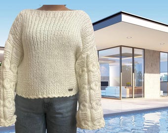 set maglione e cappello, maglione finto collo