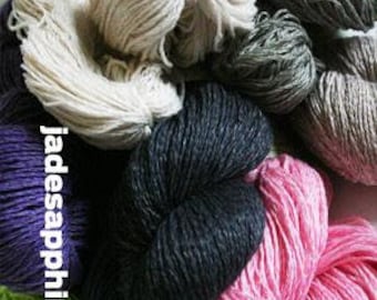 35/% Off Cashmere Genghis Jade Sapphire Hand Spun Hand Dyed Yarn Super Bulky 60 Yards