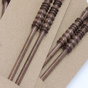 Brittany black walnut single point needles (10")