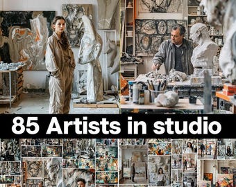 Artist Studio Stock Images: Art Workshop Photos (Digital Download)