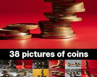 Balancing Coins Images: 38 Stock Photo Illustrations (Digital Download)