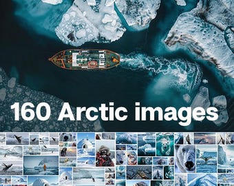 160 Arctic & Antarctic Stock Images: Polar Landscapes (Digital Download)