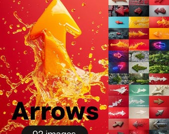 Arrow Illustrations: Navigation & Direction Stock Images (Digital Download)