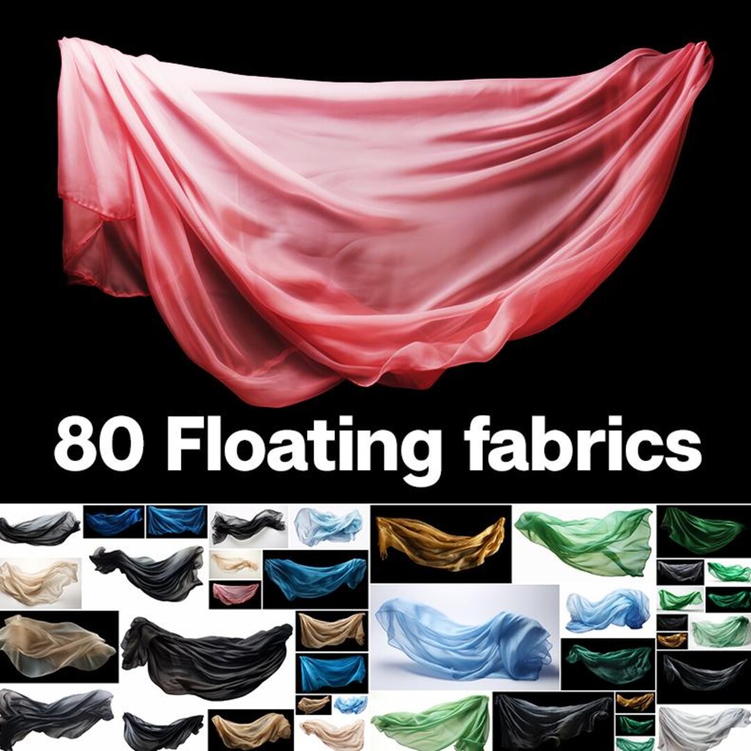 Floating Fabrics - 80 Images. Stock Images Collection. Digital Stock ...