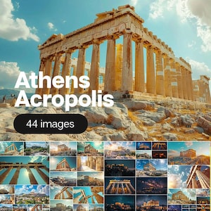 Acropole d'Athènes - 44 images. Collection d'Images. Grèce. Lot d'images numériques