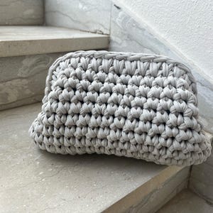 "Athena" Bag - Clutch 16-19-25 CM | Customizable | Handmade Crochet | Crochet | Handmade | Recycled Cotton | Eco-Chic | Women's Gift