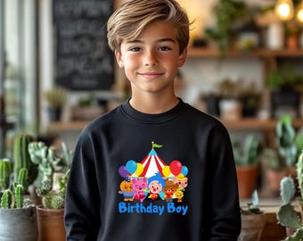Plim Plim Kids Sweatshirt, Carnival Birthday Sweatshirt, Birthday Boy Shirt, Matching Circus Birthday Hoodie, Carnival Circus Birthday Gift