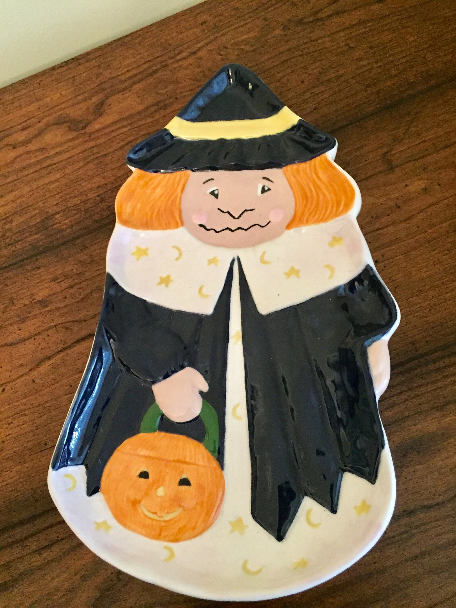 Ceramic Witch Serving Tray Ceramic Plate Halloween Plate Etsy
