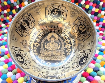 Handcrafted Tibetan Singing Bowl – Chakra Healing & Sound Bath Tool for Stress Relief and Wellness