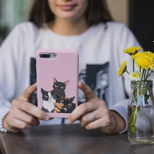 Custodia per telefono personalizzata per animali domestici con foto e nome dell'animale Custodia per telefono personalizzata per cani Custodia per telefono personalizzata per gatti Custodia per telefono personalizzata Custodia per iPhone con gatto