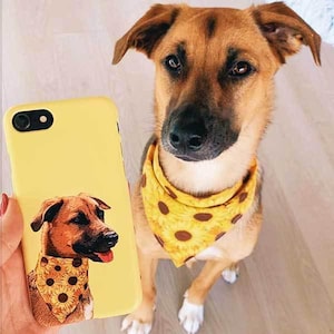Custodia per telefono personalizzata per animali domestici con foto e nome dell'animale Custodia per telefono personalizzata per cani Custodia per telefono personalizzata per gatti Custodia per telefono personalizzata Custodia per iPhone con gatto