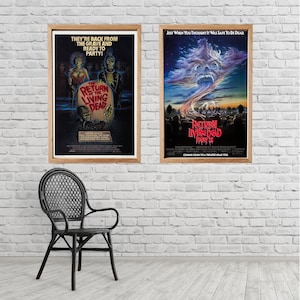 Paga 2 e ricevi 1 gratis, poster del film "Il ritorno dei morti viventi", stampa in alta definizione, arte murale senza cornice.