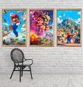 Pay 2 get 1 for free Super Mario movie poster film plakat print hq hd wall art unframed product logo