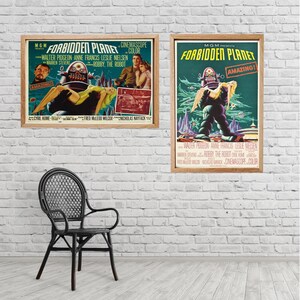 Bezahlen Sie 2, bekommen Sie 1 gratis FORBIDDEN PLANET Film Poster Filmdruck hq HD Wandkunst ungerahmt
