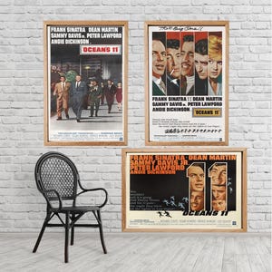 Paga 2 e ricevi 1 gratis Ocean's 11 1960 Francese L'inconnu de las Vegas Poster del film poster del film stampa hq hd arte murale senza cornice