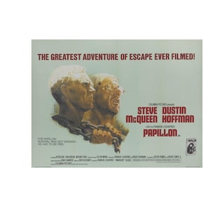 Paga 2 e ricevi 1 gratis. Locandina del film PAPILLON del 1973, stampa in alta definizione, arte murale senza cornice.