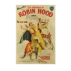 Pay 2 get 1 for free the ADVENTURES of ROBIN HOOD movie poster film plakat print hq hd wall art unframed