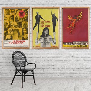 Paga 2 e ricevi 1 gratis Un Homme et Une Femme Un uomo e una donna Poster del film giapponese Stampa film HQ HD Arte murale senza cornice