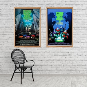 Póster de la película Tortugas Ninja Mutantes Adolescentes 1:2 (Paga 2 y llévate 1 gratis) Impresión en alta calidad, arte de pared en HD sin marco