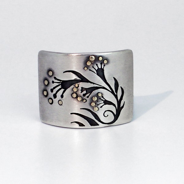 Flower Shadow Ring - Ready To Send!