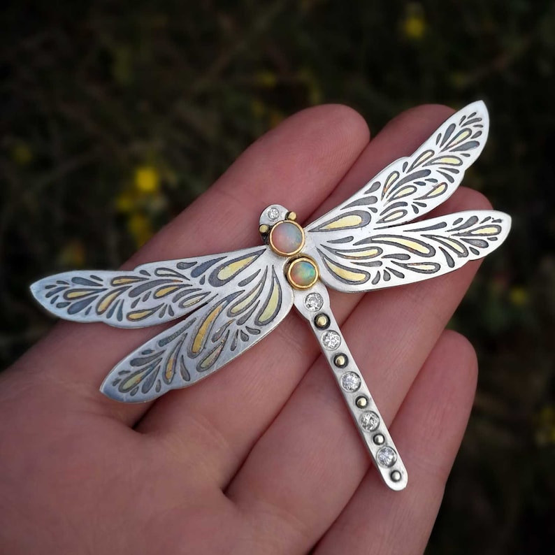 •DRAGON WING• recycled silver stud earrings