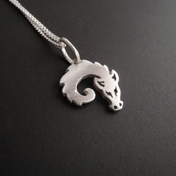 Dragon Pendant - Curled-up Baby Dragon - Silver Pendant - Dragon jewelry - Ready to send!