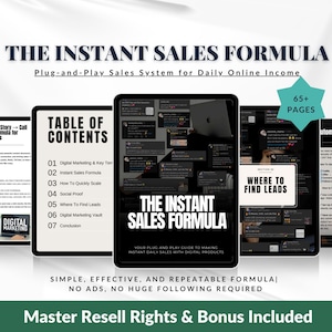 Instant Sales Formula Guide: Digital Product Sales Blueprint for Passive Income (MRR)
