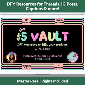 Der 5 Dollar Tresor | DFY Hooks, Captions & ChatGPT-Prompts, um Ihre digitalen Produkte mit MRR zu verkaufen