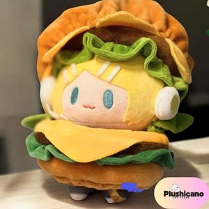 かわいい ！！！バーガーレン＆リンぬいぐるみ – 愛らしいVOCALOID Du