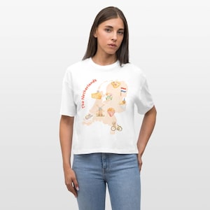 T-shirt boxy pour femme en coton biologique (Pays-Bas)