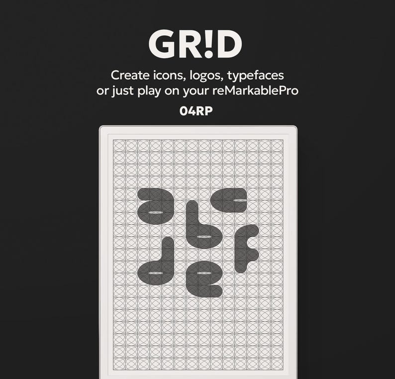 Graph Papper T Complete GR!D Collection, 9 Grid Templates for Remarkable Paper Pro ...