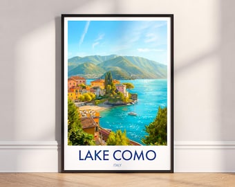 Varenna Print: Lake Como, Italy Travel Poster